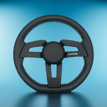Sinel Boat Steering Wheel Black Billet Aluminum Spoke | Harris