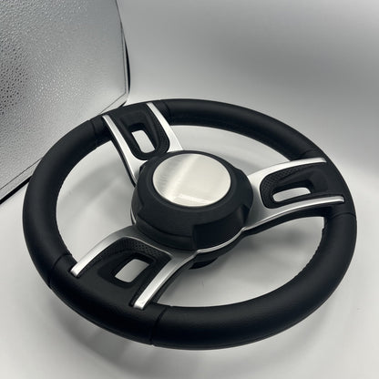 Gussi Italia Black Model 702 Steering Wheel | Plain Brushed