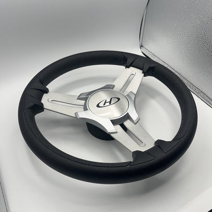 Model 15 Marine Steering Wheel Brushed Alum Spokes | HarrisKayote