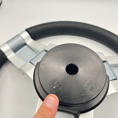 Gussi Italia Marine Steering Wheel Multi Color Gray Aluminum Wheel | Tige