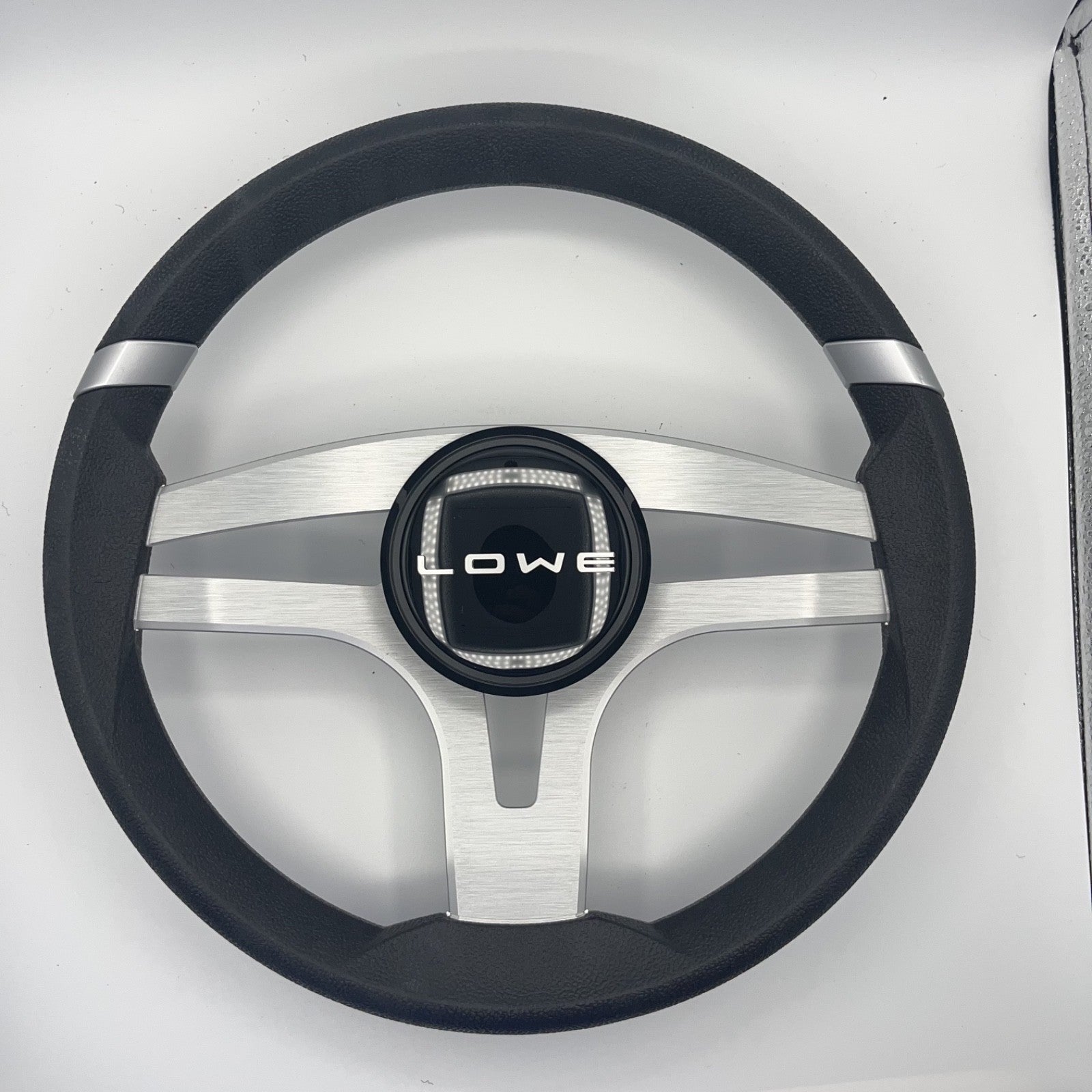 Badia Boat Steering Wheel Brushed Aluminum Spokes | Lowe Boats