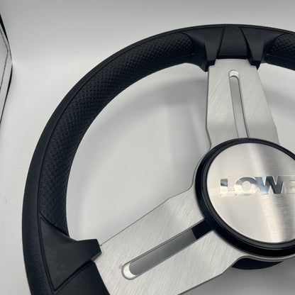 Model 15 Marine Steering Wheel Brushed Alum Spokes | Lowe Boats
