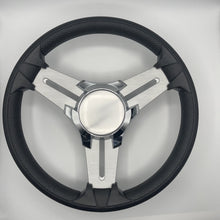 Model 15A Marine Steering Wheel Brushed Alum Spokes | Chrome Blank Cap
