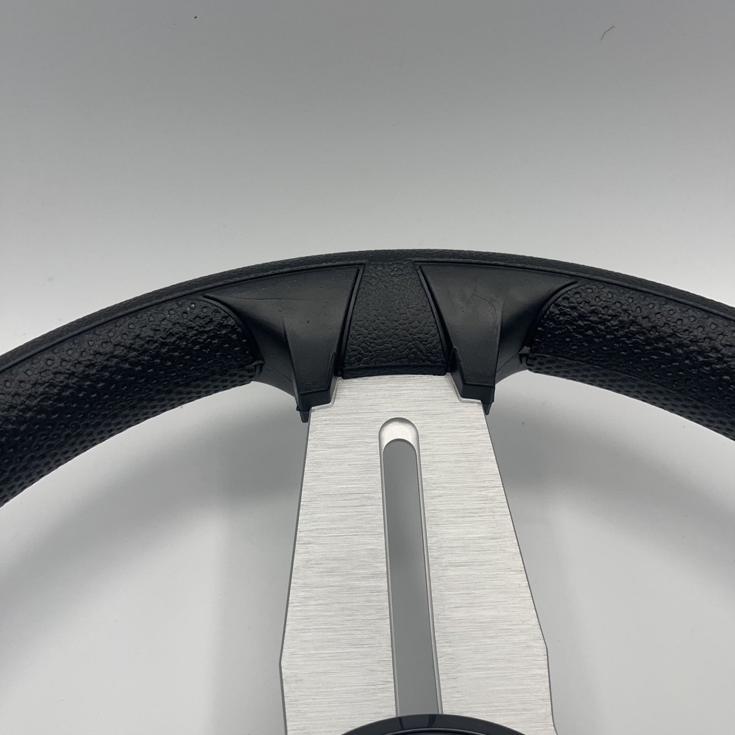 Model 15A Marine Steering Wheel Brushed Alum Spokes | Lowe Boats Cap