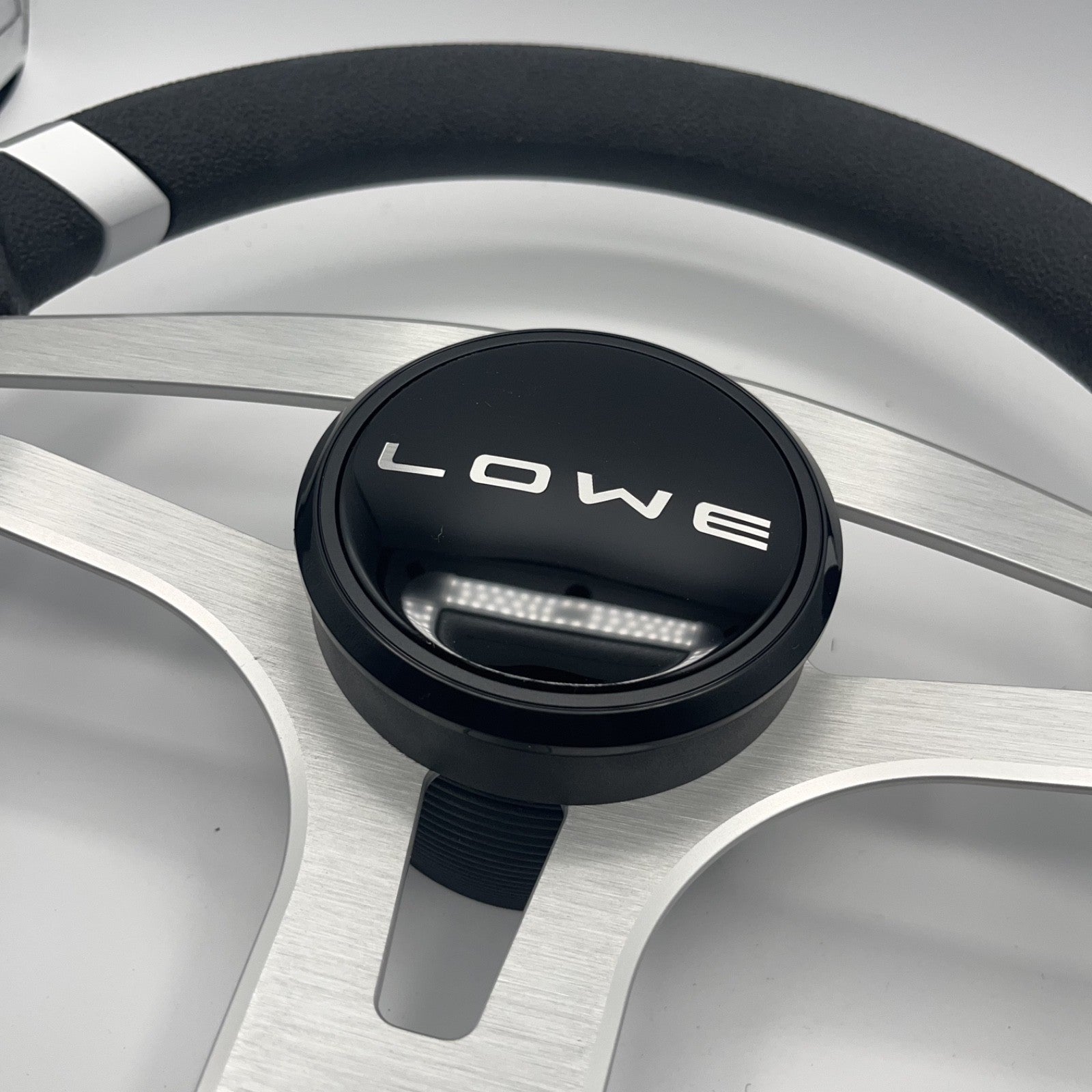 Badia Boat Steering Wheel Brushed Aluminum Spokes | Lowe Boats