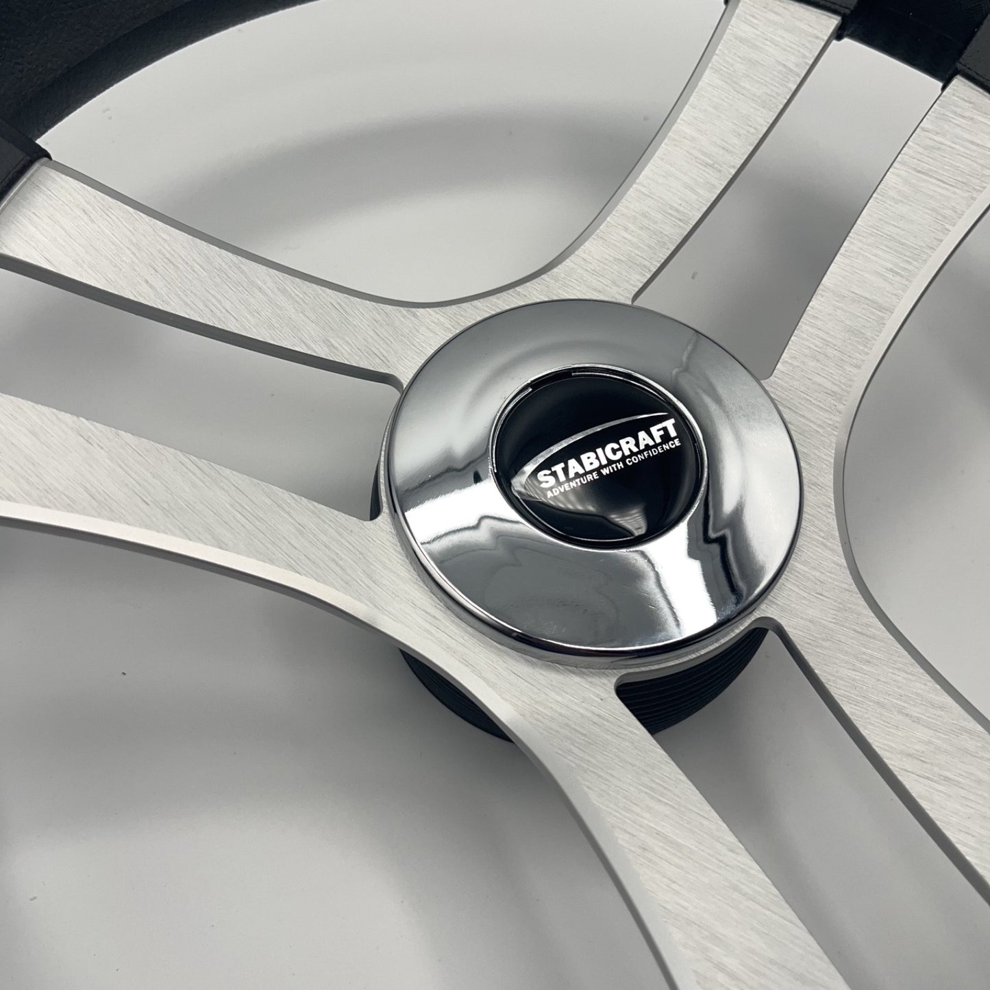 Benaco Boat Steering Wheel Brushed Aluminum Spokes | Stabicraft