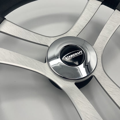 Benaco Boat Steering Wheel Brushed Aluminum Spokes | Stabicraft