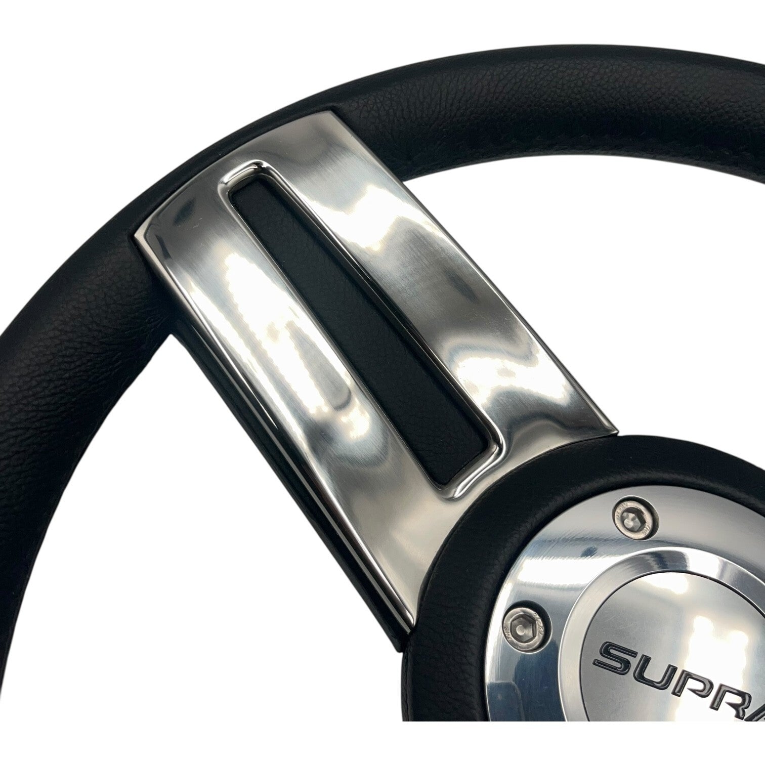 Gussi Italia Marine Steering Wheel Stainless Steel Spokes Soft Touch Rim | Supra