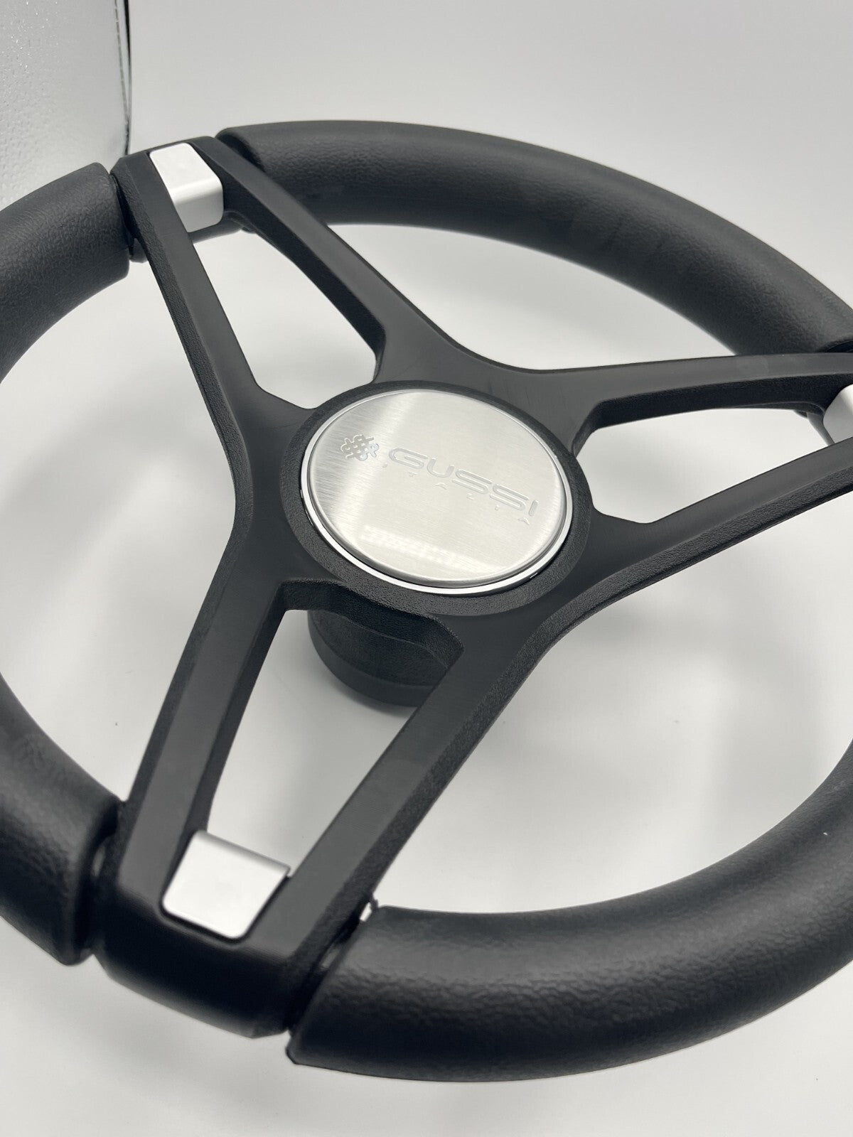Molino Black & Silver Accents Golf Cart Steering Wheel fits YAMAHA Carts