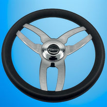 Cabrio Boat Steering Wheel Gray Brushed Alum Spoke | StabiCraft