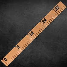 reFLEX | 36" Fish Ruler for Boats | Koa Brown over Aphotic Black - Routered