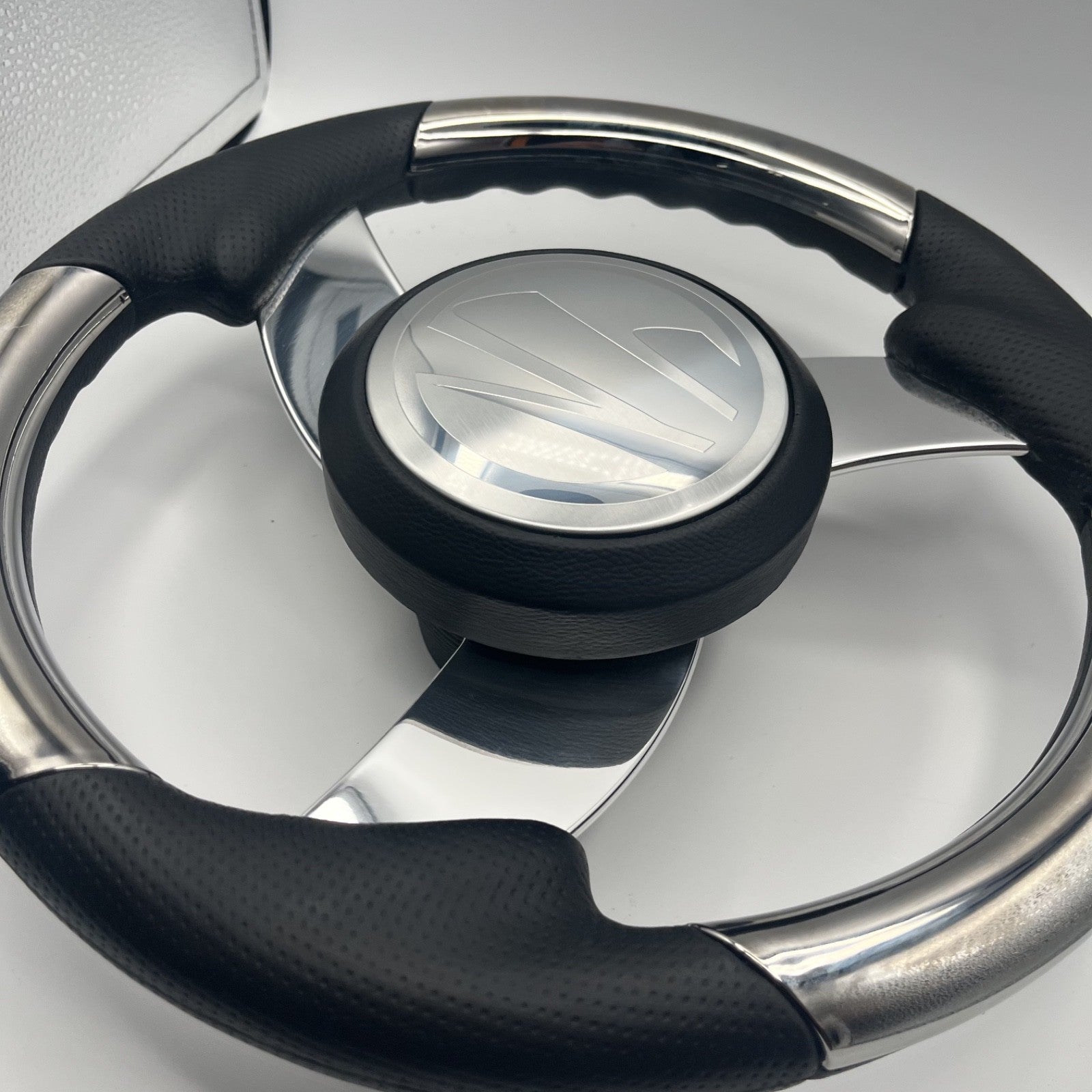 Model M533 Boat Steering Wheel Polished Aluminum Spoke | Tige