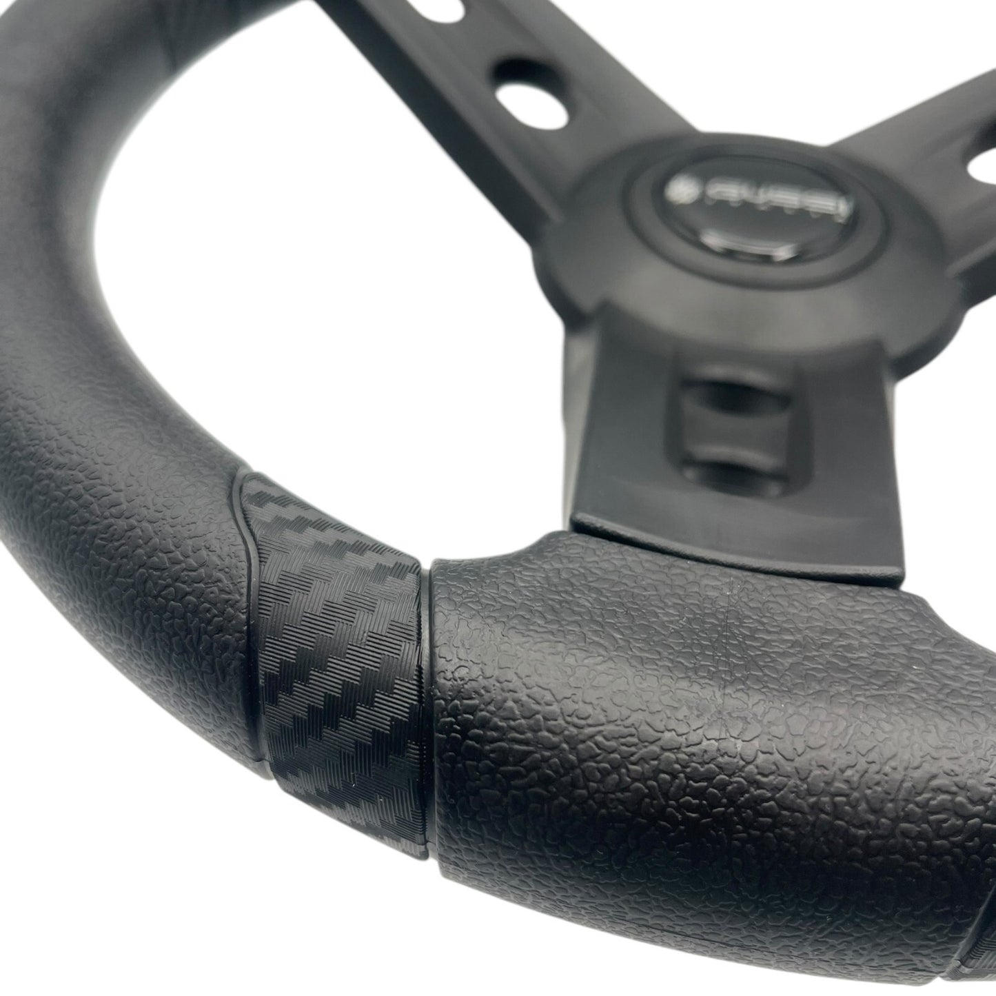 Lugana Black Marine Steering Wheel | Gussi Italia