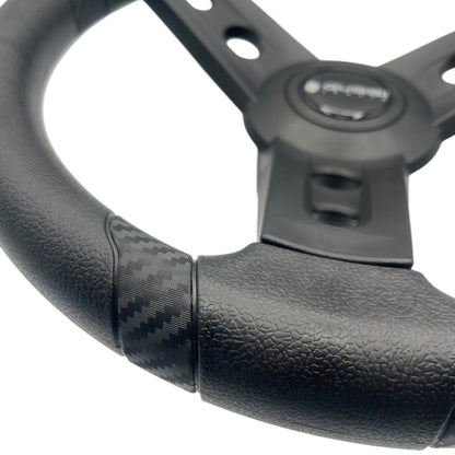 Lugana Black Marine Steering Wheel | Gussi Italia