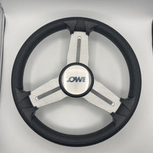Model 15A Marine Steering Wheel Brushed Alum Spokes | Lowe Boats Cap