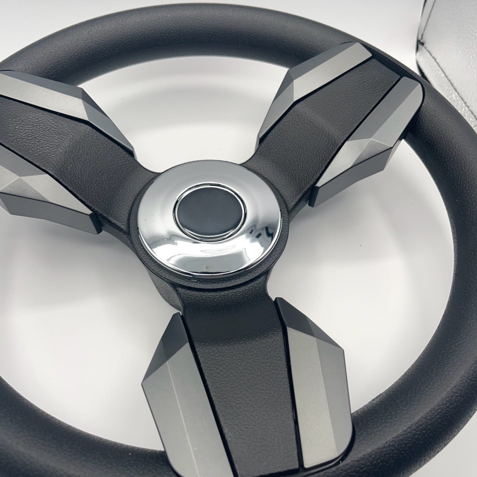 Collina Boat Steering Wheel Dark Gray Inserts - Stingray - Keyed ONLY