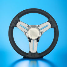 Model 15 Marine Steering Wheel Brush Alum Spokes | Sunchaser Boats Logo