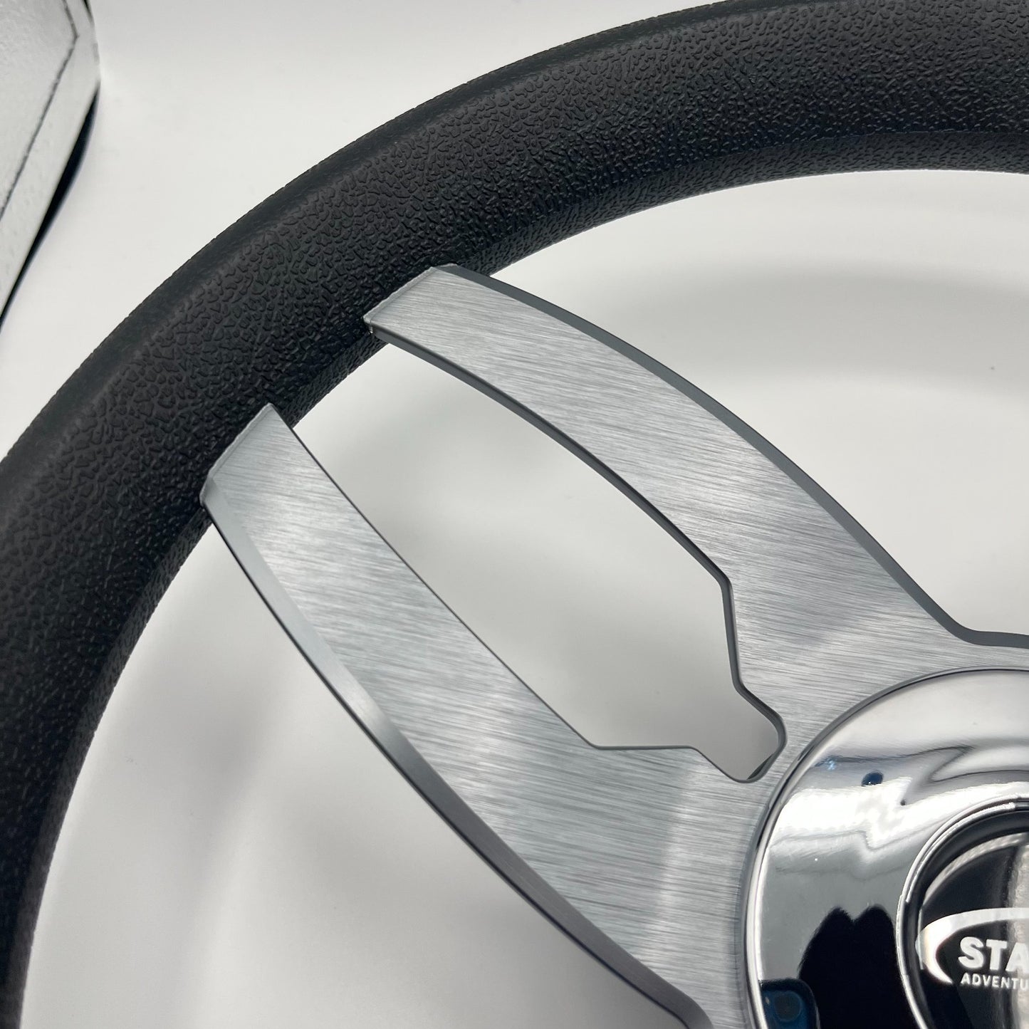 Cabrio Boat Steering Wheel Gray Brushed Alum Spoke | StabiCraft