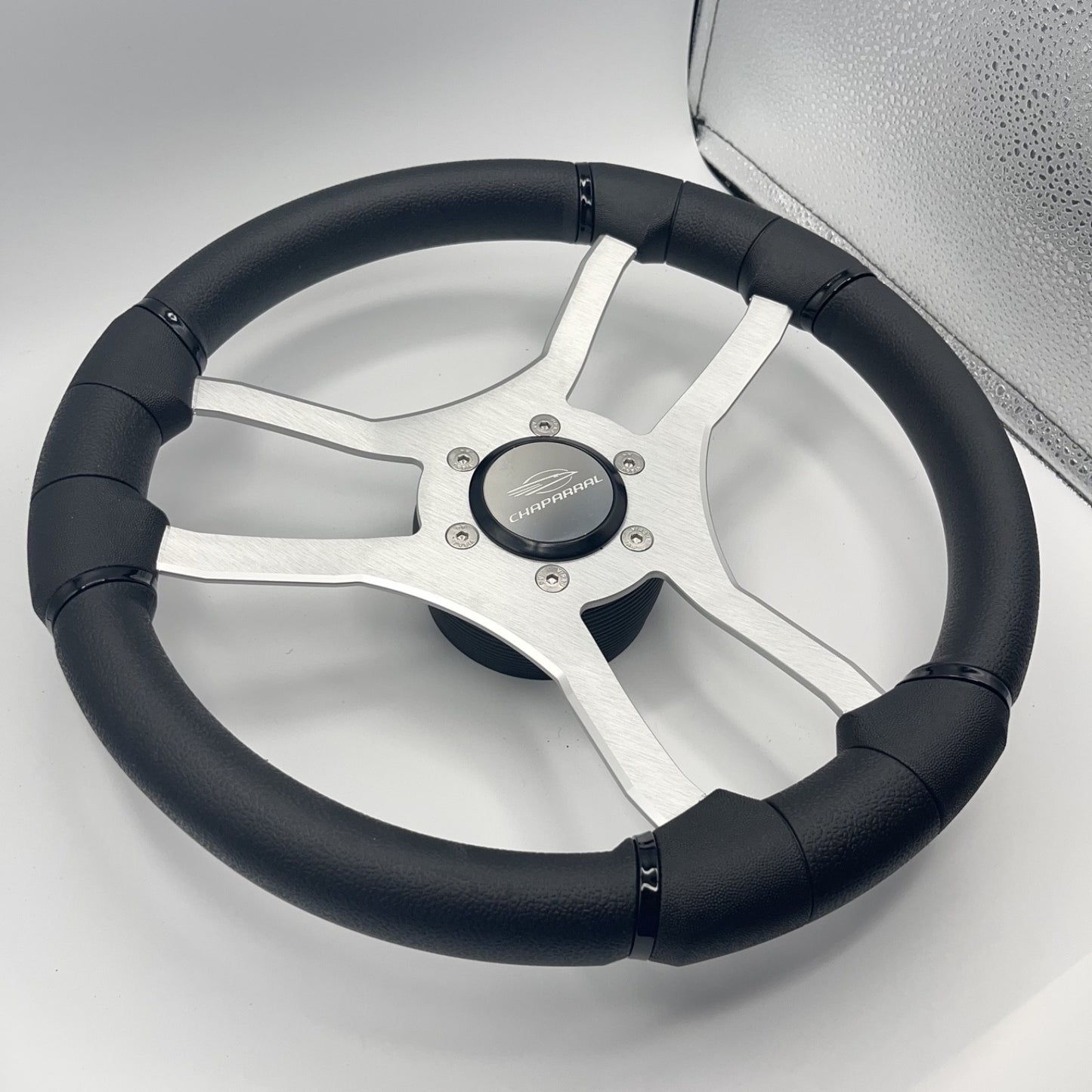 Malera Boat Steering Wheel Brushed Aluminum Spokes | Chaparral Boats