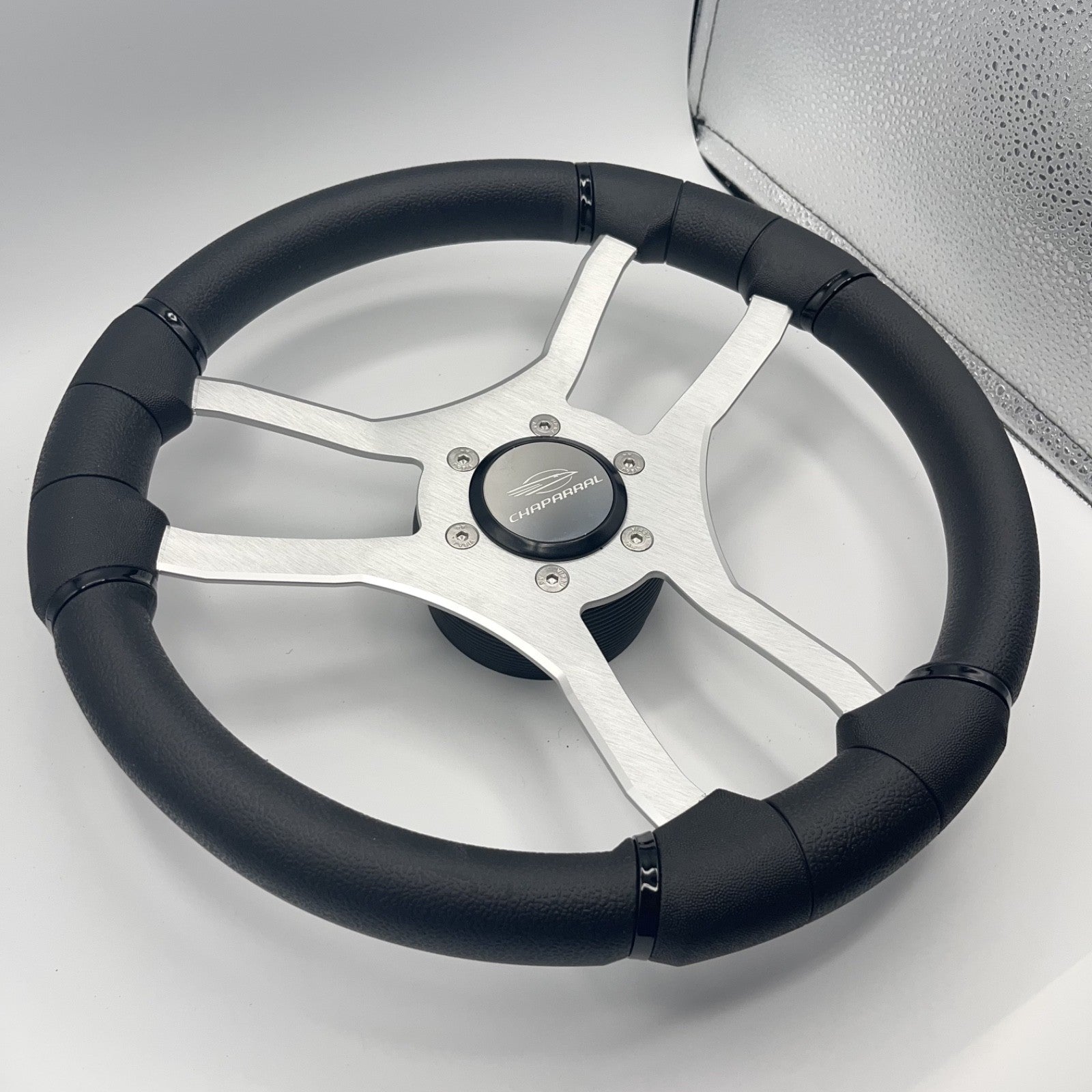 Malera Boat Steering Wheel Brushed Aluminum Spokes | Chaparral Boats