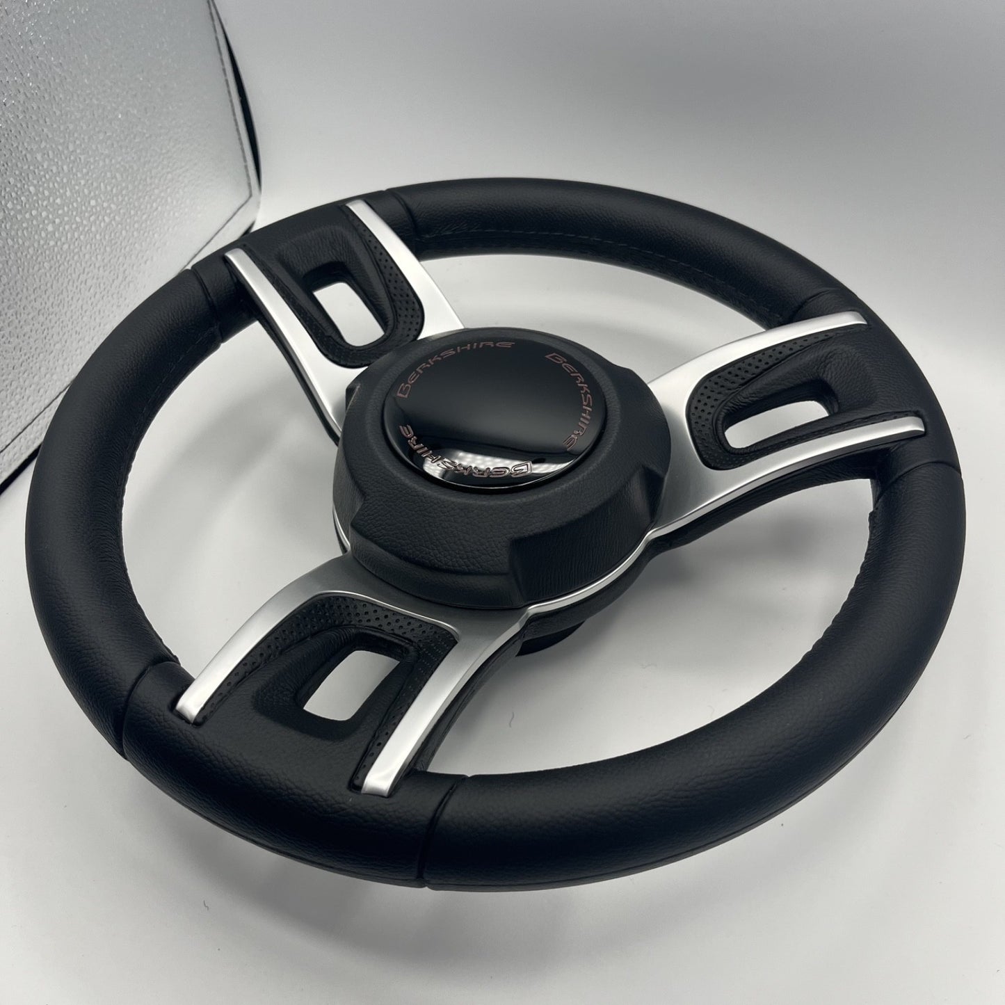 Gussi Italia Black Model 702 Steering Wheel | Berkshire Boat