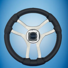 Malera Boat Steering Wheel Brushed Aluminum Spokes | Stabicraft