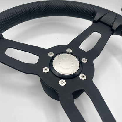 Gussi Italia Model 15 Steering Wheel Blk Brushed Alum Spokes | Target