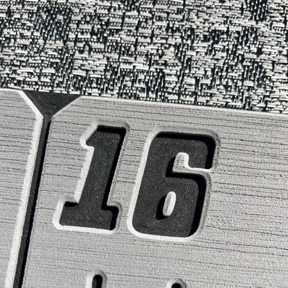 reFLEX | 36" Fish Ruler for Boats | Phoenix Grey over Aphotic Black - Routered