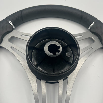 Verona Boat Steering Wheel Brushed Alum Spokes | Stingray