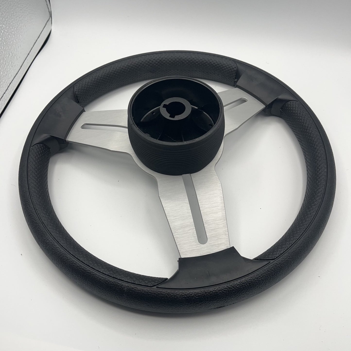 Model 15A Marine Steering Wheel Brushed Alum Spokes | Gussi Italia Cap