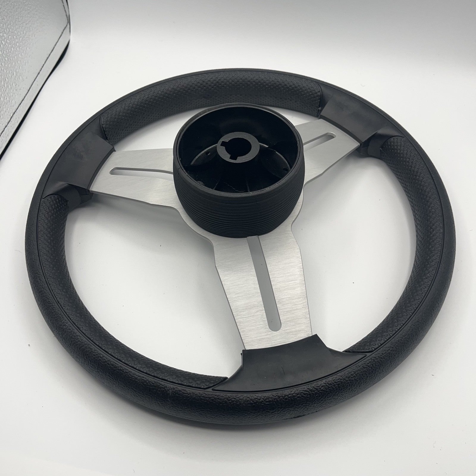 Model 15A Marine Steering Wheel Brushed Alum Spokes | Gussi Italia Cap