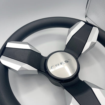 Collina Boat Steering Wheel Brushed Inserts - Keyed ONLY