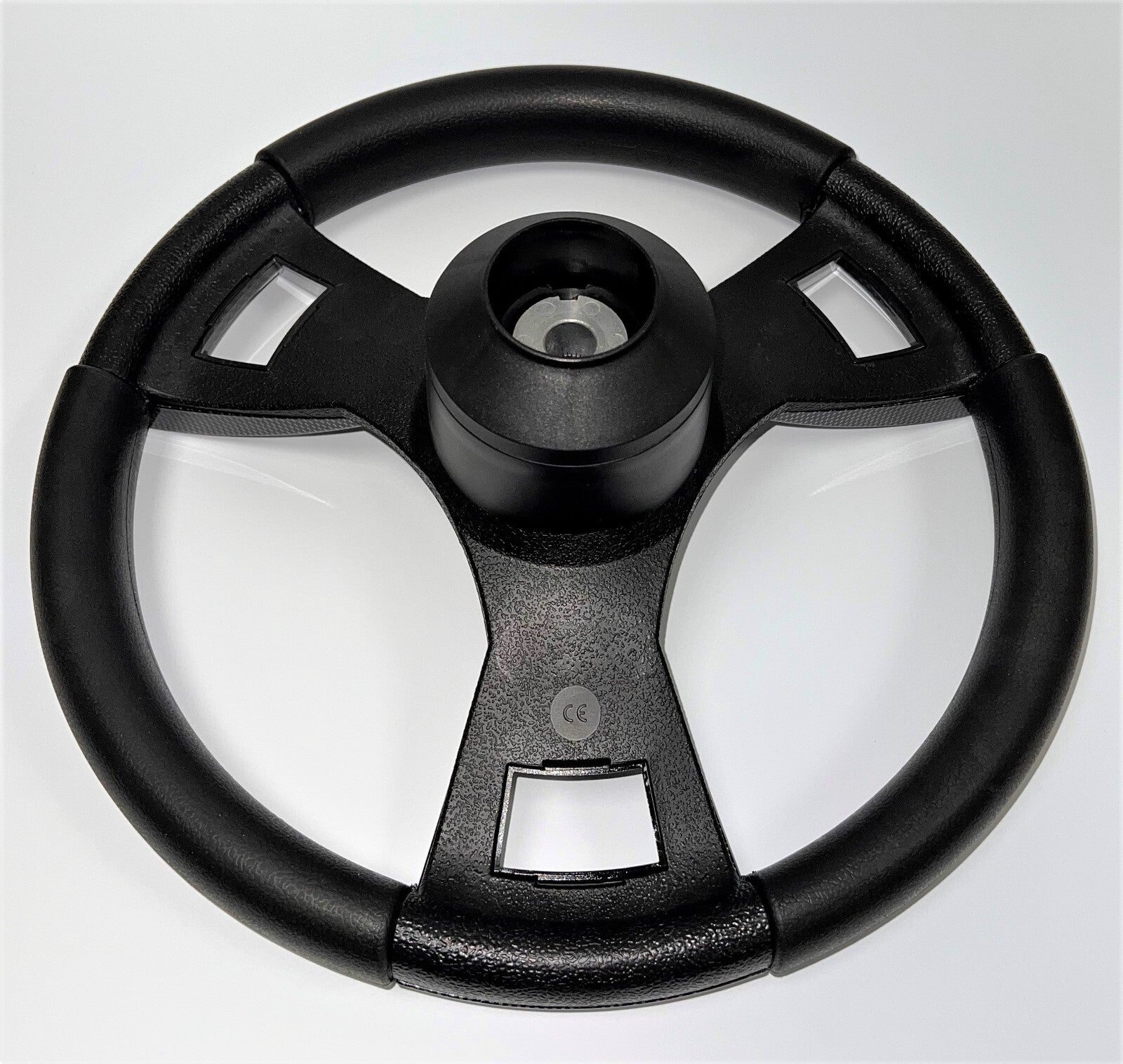 Model M13B Black & Brushed Silver Steering Wheel fits all YAMAHA Golf Carts