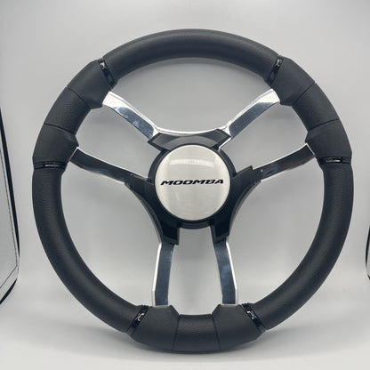 Malera Boat Steering Wheel Chrome Spokes | Moomba Chrome Star