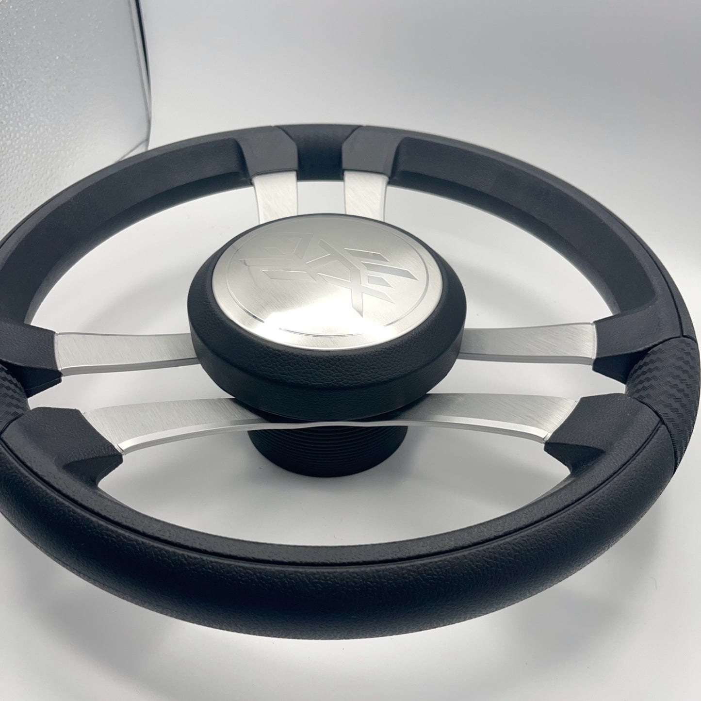Benaco Boat Steering Wheel Brushed Aluminum Spokes | ATX Boats