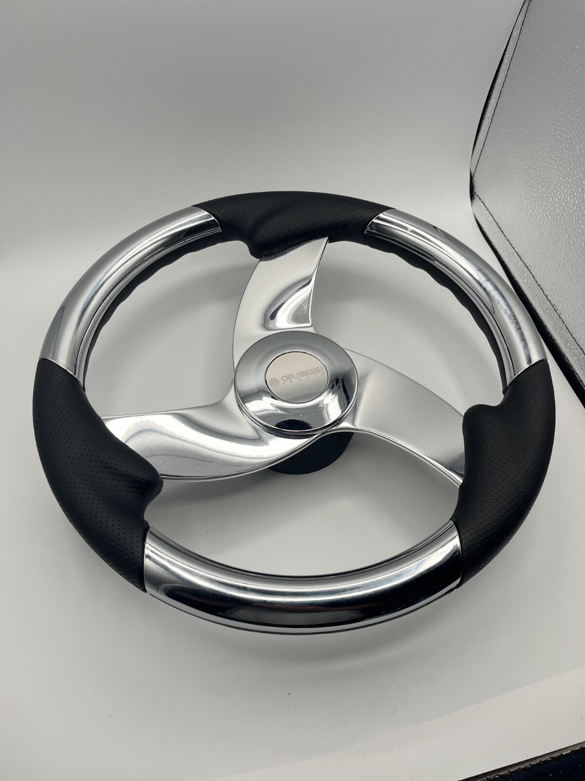 Model M533 Boat Steering Wheel Polished Aluminum Spokes | Gussi Italia