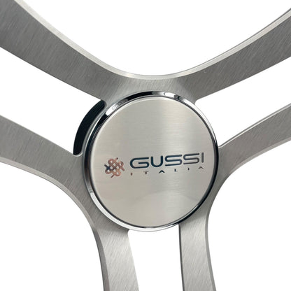 Benaco Boat Steering Wheel Brushed Aluminum Spokes