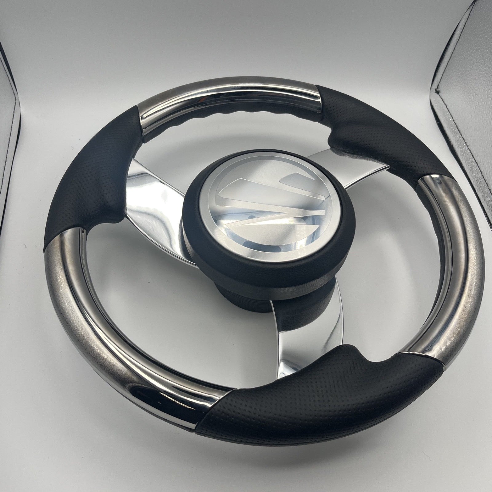 Model M533 Boat Steering Wheel Polished Aluminum Spoke | Tige