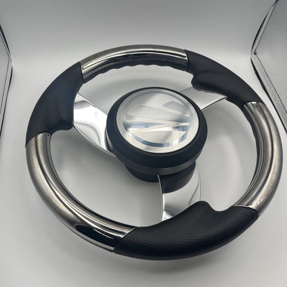 Model M533 Boat Steering Wheel Polished Aluminum Spoke | Tige