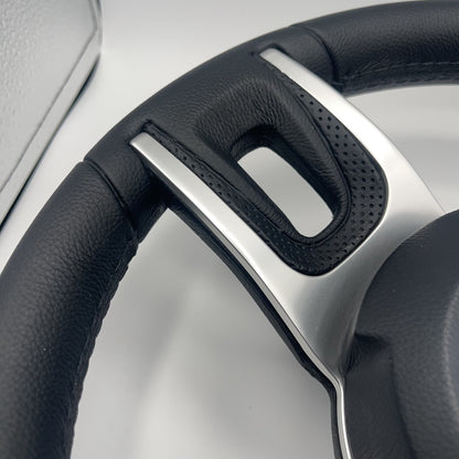 Gussi Italia Black Model 702 Steering Wheel | Monterey Boats Logo