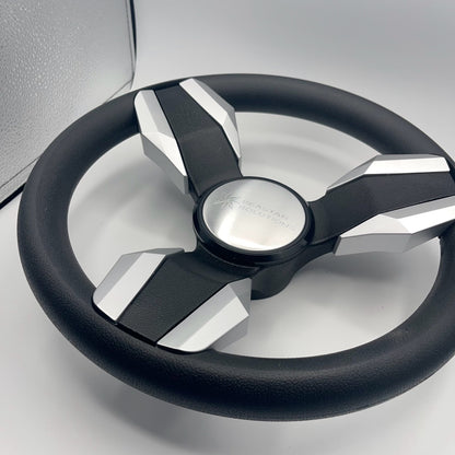 Collina Boat Steering Wheel Brushed Inserts - Keyed ONLY