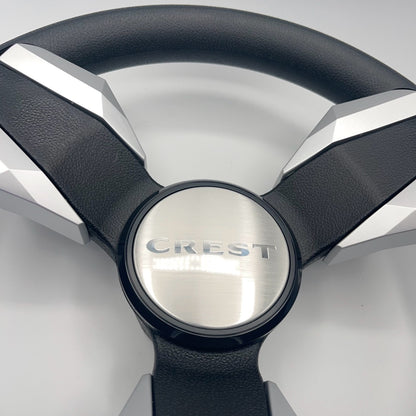 Collina Boat Steering Wheel Brushed Inserts - Keyed ONLY