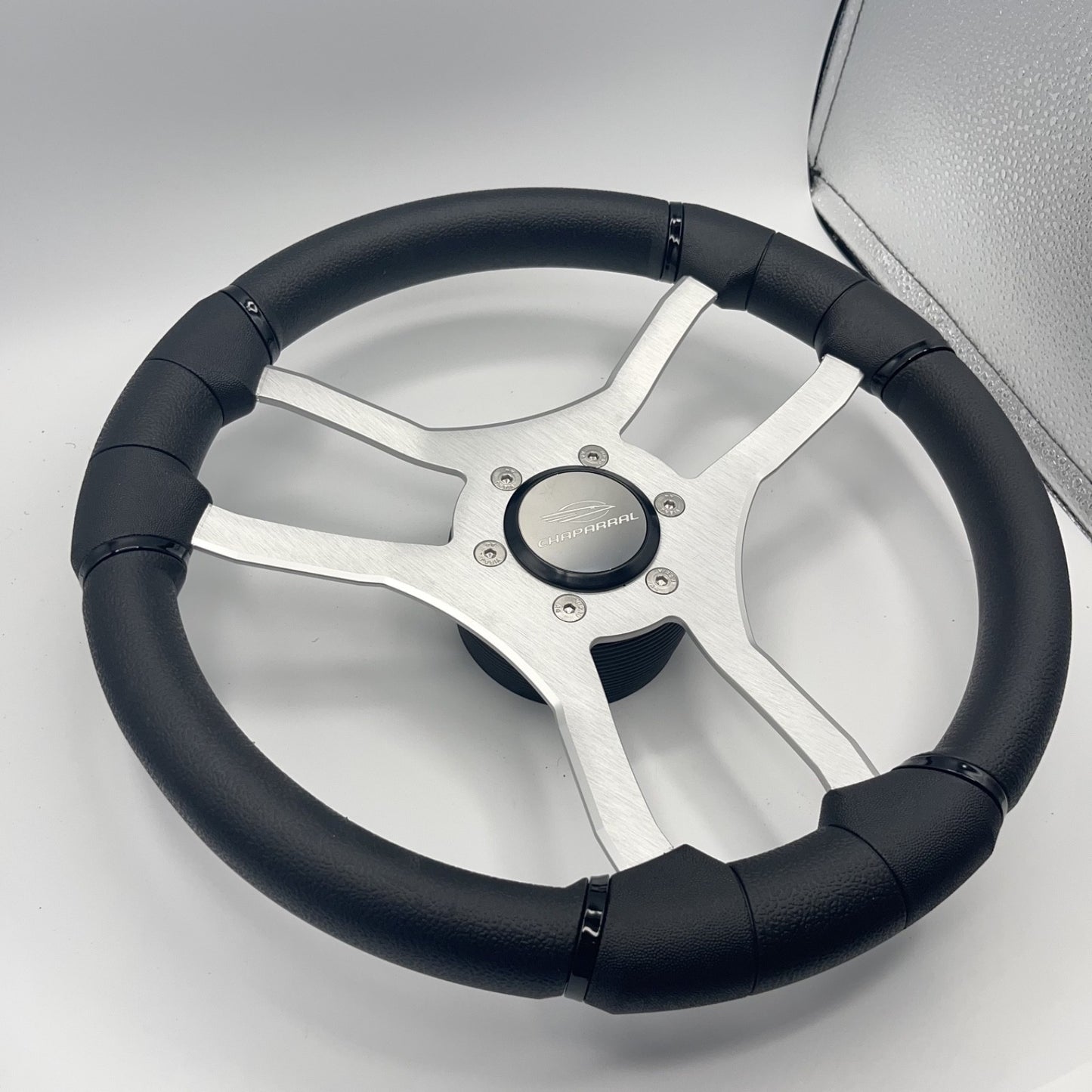 Malera Boat Steering Wheel Brushed Aluminum Spokes | Chaparral Boats