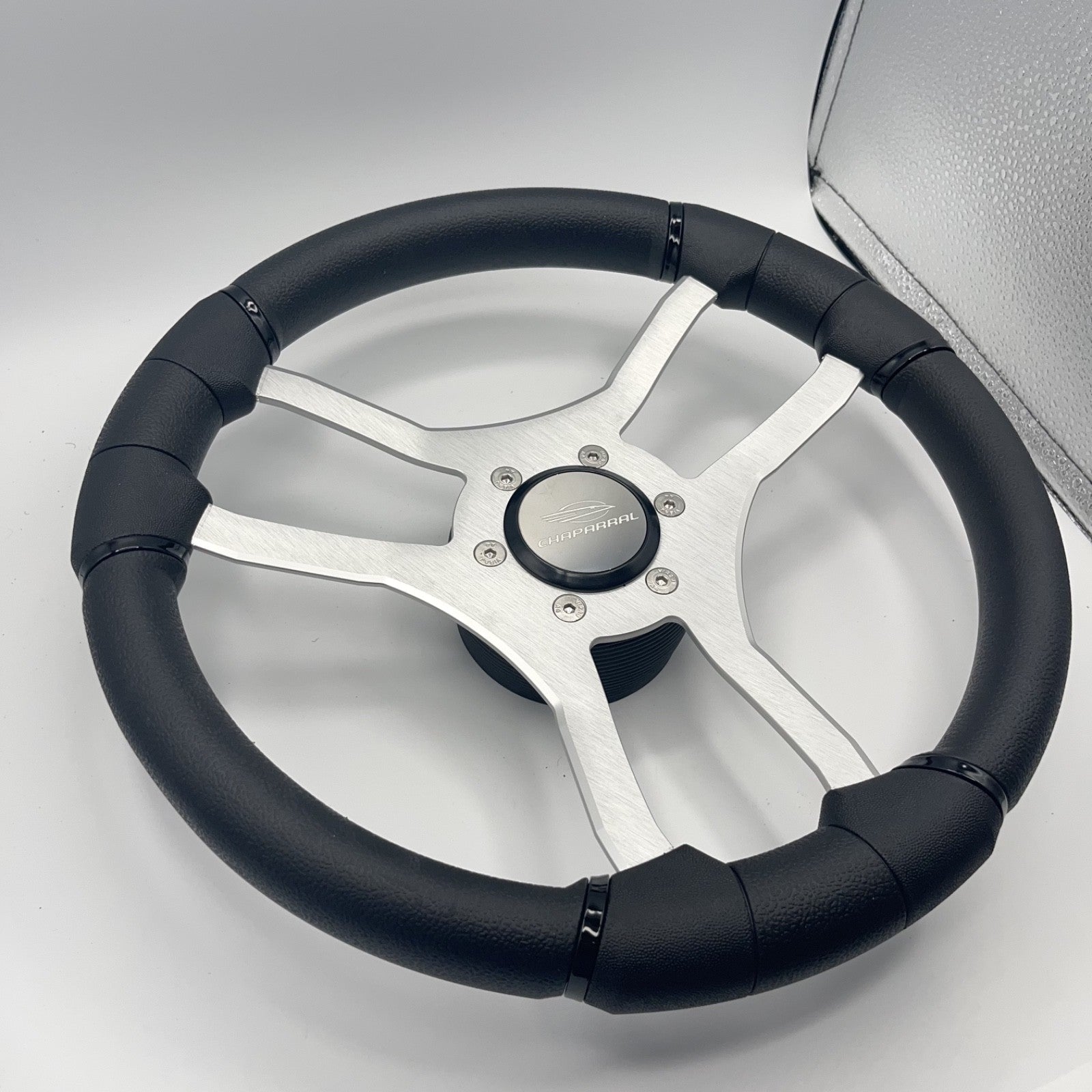 Malera Boat Steering Wheel Brushed Aluminum Spokes | Chaparral Boats