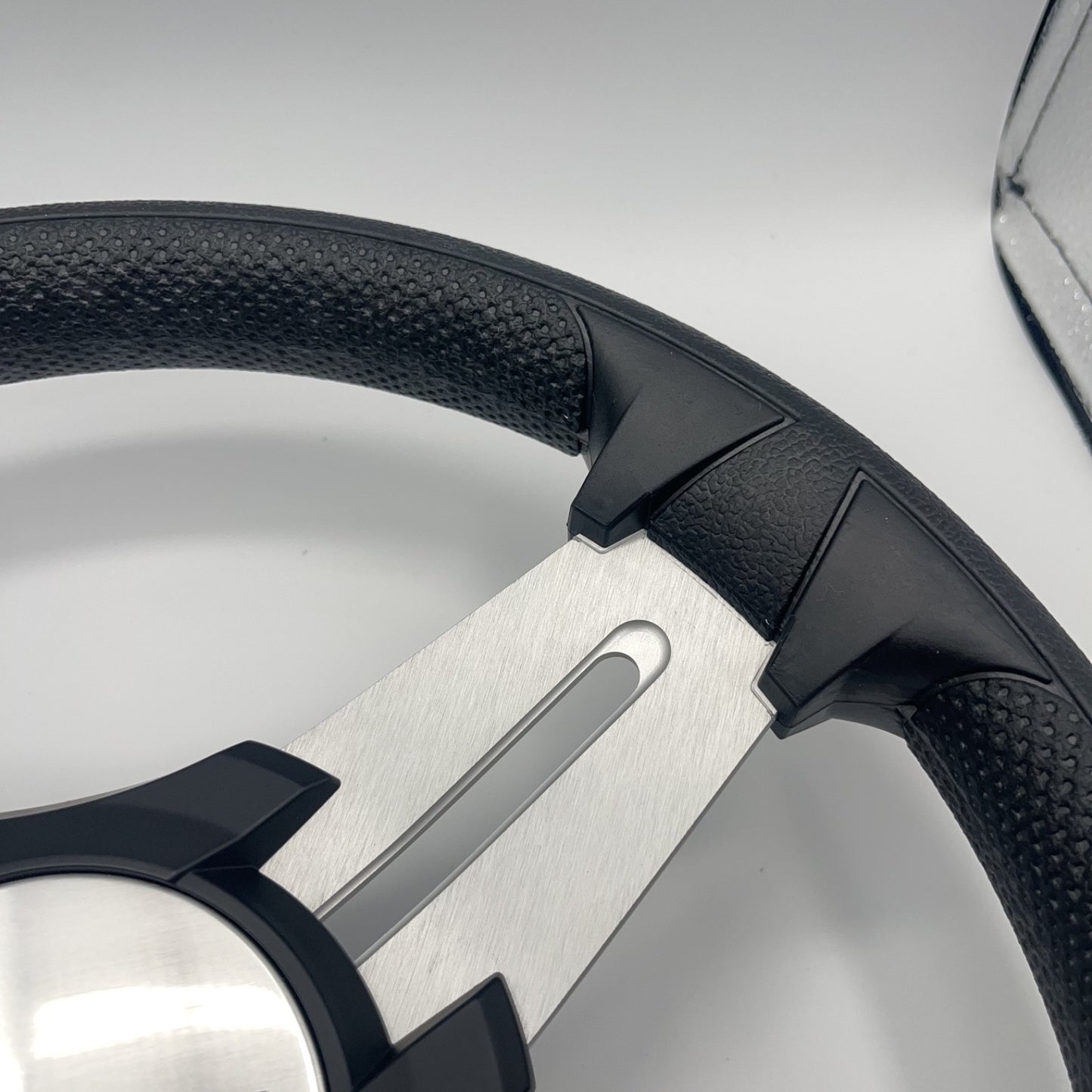 Model 15 Marine Steering Wheel Brushed Aluminum Spokes | Crest Logo