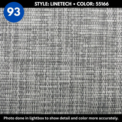Woven Vinyl Flooring | Linetech - Prizm Gray | 8'6" Width | Choose Your Length