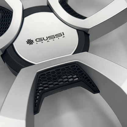 La Corte Boat Steering Wheel Silver Inserts | Gussi Italia Logo