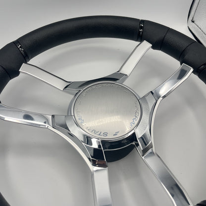 Malera Boat Steering Wheel Chrome Spokes | Starcraft