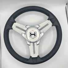 Model 15 Marine Steering Wheel Brush Alum Spokes | Silver Harris Pontoon