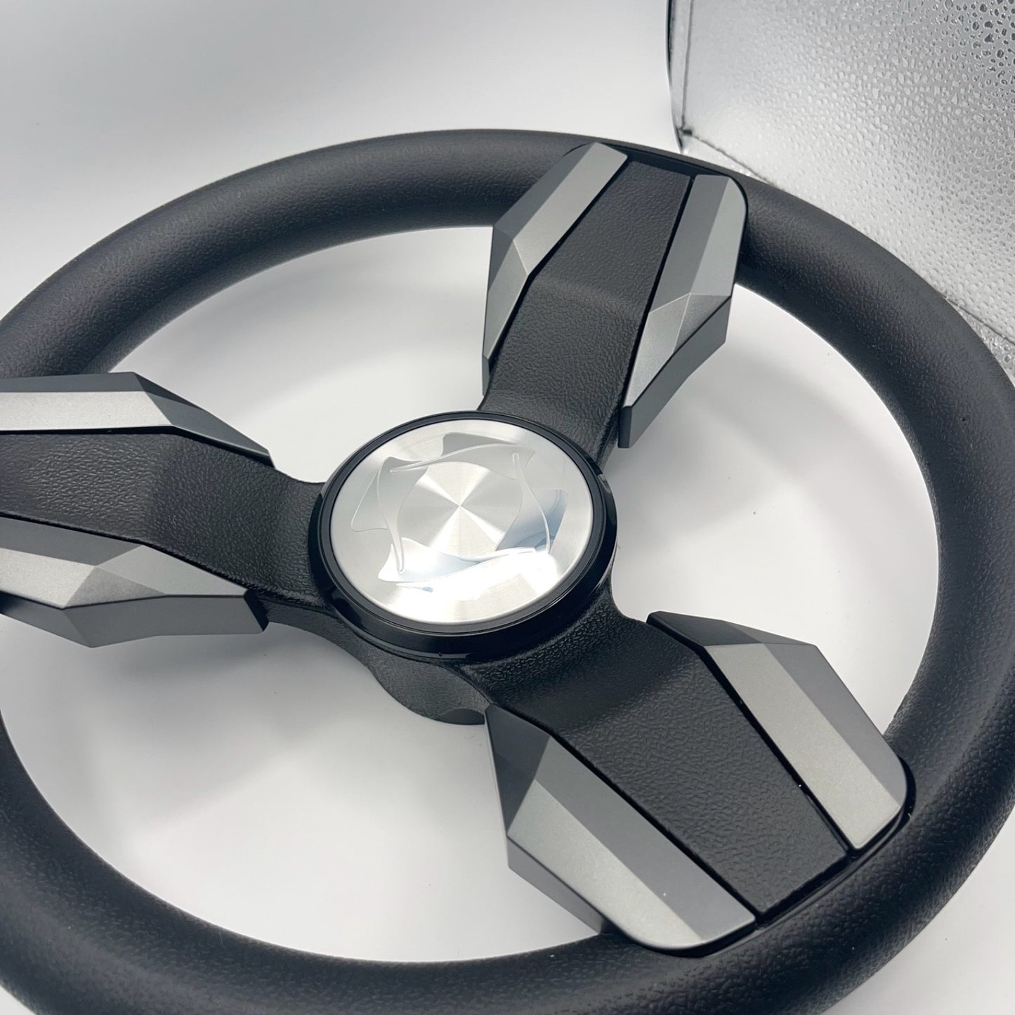 Collina Boat Steering Wheel Dark Gray Inserts - Stingray - Keyed ONLY